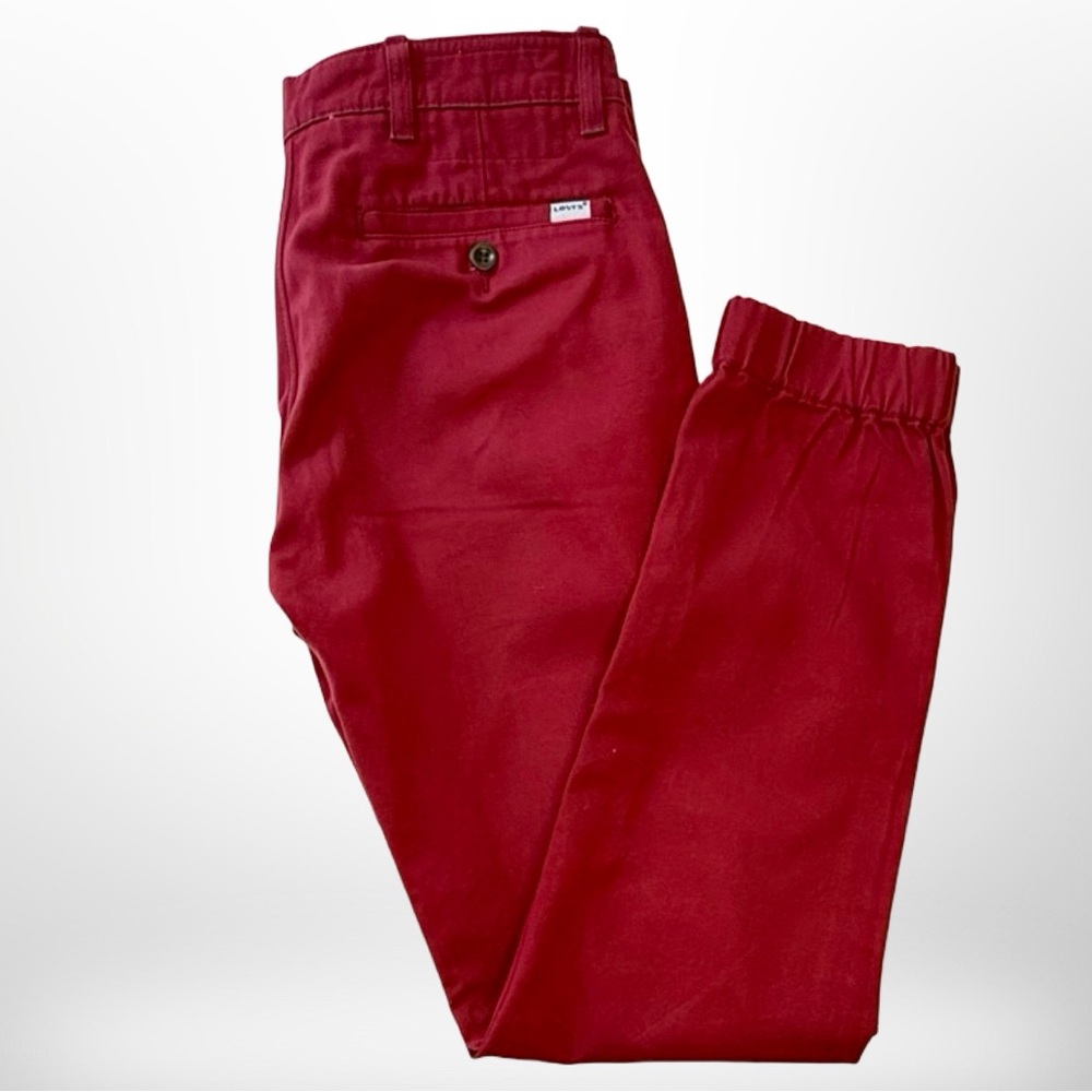 Levi's Red Chino Khakis with Modern Jogger Style Hem